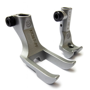 KH367PF 5mm Left Piping Foot Set for Dürkopp Adler Industrial Sewing Machines – Double Toe Outer Foot with Left-Side Cording Groove