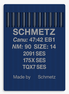 Schmetz 175X7 SES Size 90 industrial sewing machine needles pack of 10 for stretch and knit fabrics