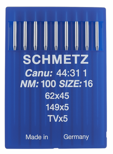 Schmetz 149X5 Size 100 industrial sewing machine needles pack of 10 for chainstitch sewing on heavy fabrics