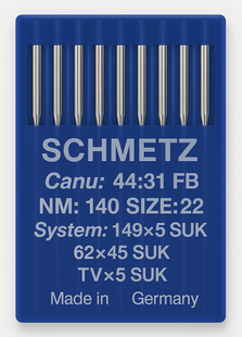 Schmetz 149X5 SUK Size 140 industrial sewing machine needles pack of 10 for chainstitch sewing on heavy knit and stretch fabrics