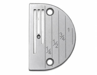 12482LHLG large hole 2.6mm industrial sewing machine needle plate with imperial line gauge markings