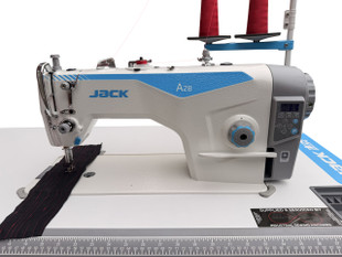 Jack A2C-C direct drive industrial lockstitch sewing machine with automatic thread trimmer and table stand complete set