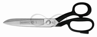 Industrial-grade Tailors Shears: Robust and Durable with Black Enamelled Handles and Nickel-Plated Finish. Precision-crafted through Complete Forging, Enhanced by a Nut & Bolt Pivot System for Unparalleled Strength. High-Performance Steel for Exceptional Durability.