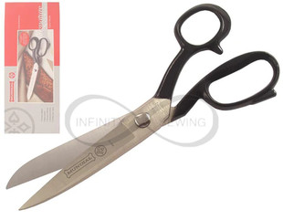 Immerse yourself in craftsmanship with the image of Mundial 490NP 9" Tailors Shears. The Nickel Plated finish enhances durability and style, ensuring optimal cutting performance. This image captures the essence of precision in tailoring, highlighting Mundial's commitment to quality. Elevate your cutting experience with these shears, where every detail is crafted with excellence.