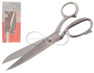 Mundial's 890-10inch 25.4cm Chrome Forged Tailor Shears. Fully forged and chromed, this heavy-duty shear combines precision with durability, making it visually striking as well. Weighing approximately 200g, these professional shears offer a substantial feel for serious cutting tasks. Explore Mundial's commitment to quality with our Classic Forged and Heavy-Duty Industrial lines, meticulously crafted through a 73-step process. Each pair is a result of hot drop forging, tempering, plating, grinding, honing, polishing, adjusting, and thorough testing by cutlery artisans. The outcome is unrivalled strength, durability, and a lifetime of cutting pleasure. Choose excellence with Mundial. Mundial's 890-10inch 25.4cm Chrome Forged Tailor Shears. Fully forged and chromed, this heavy-duty shear combines precision with durability, making it visually striking as well. Weighing approximately 200g, these professional shears offer a substantial feel for serious cutting tasks. Explore Mundial's commitment to quality with our Classic Forged and Heavy-Duty Industrial lines, meticulously crafted through a 73-step process. Each pair is a result of hot drop forging, tempering, plating, grinding, honing, polishing, adjusting, and thorough testing by cutlery artisans. The outcome is unrivalled strength, durability, and a lifetime of cutting pleasure. Choose excellence with Mundial.