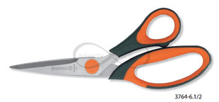 Precision and comfort with the Mundial 3764 6-1/2" Pointed Embroidery Scissors. Meticulously crafted with knife-edge blades from high carbon stainless steel, ensuring enduring sharpness. The fully adjustable pivot system allows a customized cutting experience. Achieve perfect balance and effortless control for intricate embroidery projects with this lightweight design.
