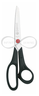 Discover precision and comfort with our 8-1/2" side-bent dressmaking scissors. Crafted from high-carbon stainless steel, these scissors boast knife-edge blades and an adjustable pivot system for seamless cutting. Designed with lightweight, ergonomic polypropylene handles to minimize fatigue during extended use.