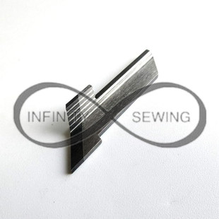 148815001=148342001 Carbide Tip Angled Top Knife from Brother, designed for the 500/600 series overlockers. 148815001=148342001 Carbide Tip Angled Top Knife from Brother, designed for the 500/600 series overlockers.