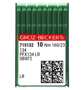 Groz Beckert 134LR NM 160 Size 23 Leather Sewing Needles – Reverse Twist Point for Leather Garments and Shoes – Pack of 10. Groz Beckert 134LR NM 160 Size 23 Leather Sewing Needles – Reverse Twist Point for Leather Garments and Shoes – Pack of 10.