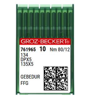 Groz Beckert 134FFG SES GEBEDUR NM 80 Size 12 Titanium Coated Sewing Needles Light Ball Point. Groz Beckert 134FFG SES GEBEDUR NM 80 Size 12 Titanium Coated Sewing Needles Light Ball Point.