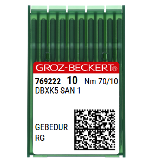 Groz Beckert DBXK5 SAN1 GEBEDUR NM 70 Size 10 Embroidery Needles Pack of 10 Groz Beckert DBXK5 SAN1 GEBEDUR NM 70 Size 10 Embroidery Needles Pack of 10