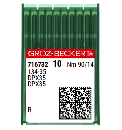 Groz Beckert 134-35R Size 90 NM 90 Size 14 Industrial Sewing Machine Needles Pack of 10 for woven fabrics and leather Groz Beckert 134-35R Size 90 NM 90 Size 14 Industrial Sewing Machine Needles Pack of 10 for woven fabrics and leather