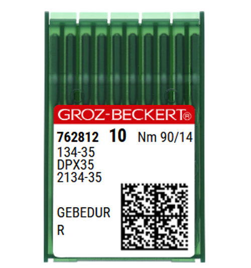 Groz Beckert 134-35 GEBEDUR Size 90 NM 90 Size 14 Titanium Coated Industrial Sewing Machine Needles Pack of 10 for woven and leather fabrics Groz Beckert 134-35 GEBEDUR Size 90 NM 90 Size 14 Titanium Coated Industrial Sewing Machine Needles Pack of 10 for woven and leather fabrics