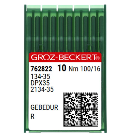 Groz Beckert 134-35 GEBEDUR Size 100 NM 100 Size 16 Titanium Coated Industrial Sewing Machine Needles Pack of 10 for woven fabrics and leather Groz Beckert 134-35 GEBEDUR Size 100 NM 100 Size 16 Titanium Coated Industrial Sewing Machine Needles Pack of 10 for woven fabrics and leather