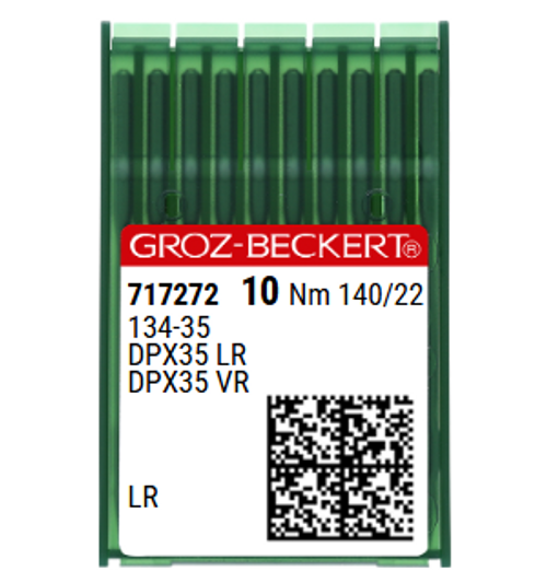 Groz Beckert 134-35LR GEBEDUR Size 140 NM 140 Size 22 Reverse Twist Leather Point Industrial Sewing Machine Needles Pack of 10 Groz Beckert 134-35LR GEBEDUR Size 140 NM 140 Size 22 Reverse Twist Leather Point Industrial Sewing Machine Needles Pack of 10