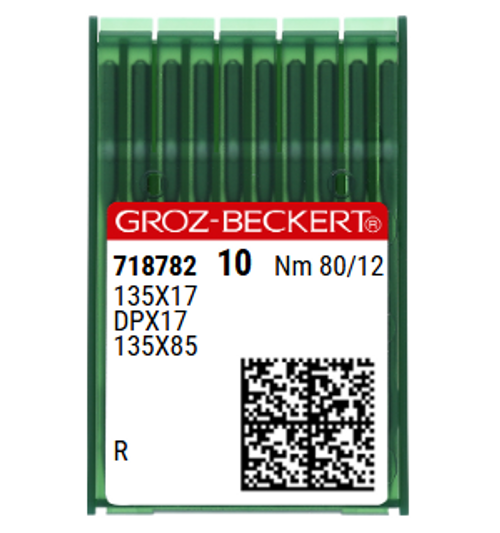 Groz Beckert 135X17 NM 80 Size 12 Industrial Sewing Machine Needles Pack of 10 for woven fabrics and thin leather Groz Beckert 135X17 NM 80 Size 12 Industrial Sewing Machine Needles Pack of 10 for woven fabrics and thin leather