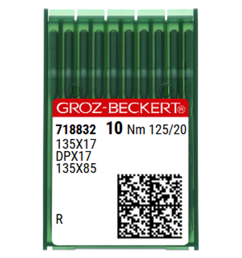 Groz Beckert 135X17 NM 125 Size 20 Industrial Sewing Machine Needles Pack of 10 for woven fabrics and thin leather Groz Beckert 135X17 NM 125 Size 20 Industrial Sewing Machine Needles Pack of 10 for woven fabrics and thin leather