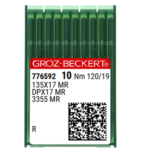 Groz Beckert MR4.5 135x17 Size 120 NM 120 Size 19 Industrial Sewing Machine Needles for Multidirectional Stitching – Pack of 10 Groz Beckert MR4.5 135x17 Size 120 NM 120 Size 19 Industrial Sewing Machine Needles for Multidirectional Stitching – Pack of 10