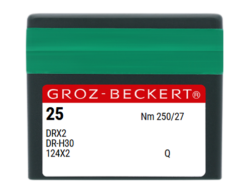 Groz Beckert 124X2 NM 250 Size 27 Square Cutting Point Bag Closing Needles – Pack of 10 Groz Beckert 124X2 NM 250 Size 27 Square Cutting Point Bag Closing Needles – Pack of 10