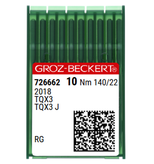 Groz Beckert 175x3 Size 140 NM 140 Size 22 RG Industrial Sewing Machine Needles Pack of 10 Groz Beckert 175x3 Size 140 NM 140 Size 22 RG Industrial Sewing Machine Needles Pack of 10