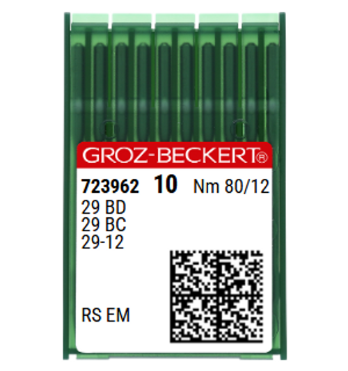 Groz Beckert 29-12 Size 80 NM 80 Blindstitch Sewing Machine Needles RS EM Point – Pack of 10 Groz Beckert 29-12 Size 80 NM 80 Blindstitch Sewing Machine Needles RS EM Point – Pack of 10