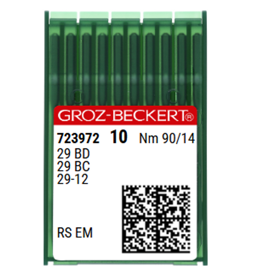Groz Beckert 29-12 NM 90 Size 14 Blindstitch Industrial Sewing Machine Needles – Pack of 10 Groz Beckert 29-12 NM 90 Size 14 Blindstitch Industrial Sewing Machine Needles – Pack of 10