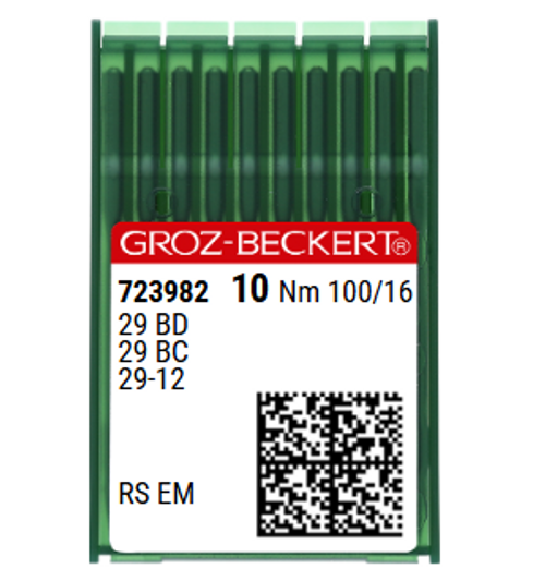 Groz Beckert 29-12 NM 100 Size 16 Blindstitch Sewing Machine Needles – Pack of 10 Groz Beckert 29-12 NM 100 Size 16 Blindstitch Sewing Machine Needles – Pack of 10
