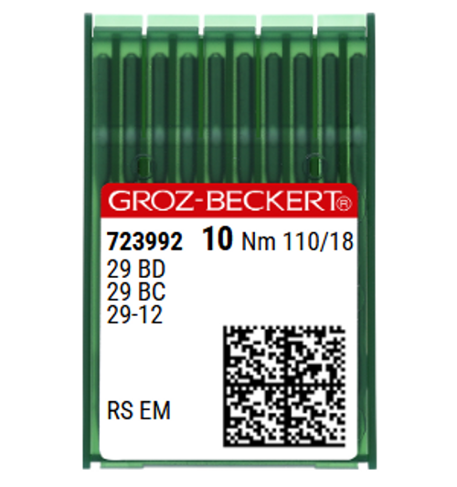 Groz Beckert 29-12 NM 110 Size 18 Blindstitch Sewing Machine Needles – Pack of 10 Groz Beckert 29-12 NM 110 Size 18 Blindstitch Sewing Machine Needles – Pack of 10