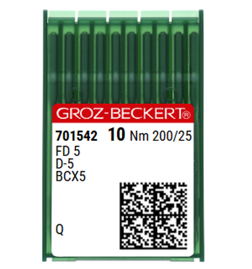 Groz Beckert D-5 NM 200 Size 25 Industrial Bag Closing Sewing Machine Needles Pack of 10 Square Point for Feed and Transport Bags Groz Beckert D-5 NM 200 Size 25 Industrial Bag Closing Sewing Machine Needles Pack of 10 Square Point for Feed and Transport Bags