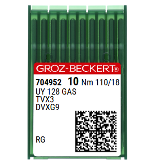 Groz Beckert UY128GAS NM 110 Size 18 Industrial Sewing Machine Needles for Chainstitch, Button Sewing & Woven Fabrics – Pack of 10 Groz Beckert UY128GAS NM 110 Size 18 Industrial Sewing Machine Needles for Chainstitch, Button Sewing & Woven Fabrics – Pack of 10