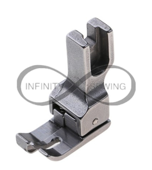 Industrial Sewing Machine Left Compensating Presser Foot CL 3/8E, designed for industrial lockstitch machines. Industrial Sewing Machine Left Compensating Presser Foot CL 3/8E, designed for industrial lockstitch machines.