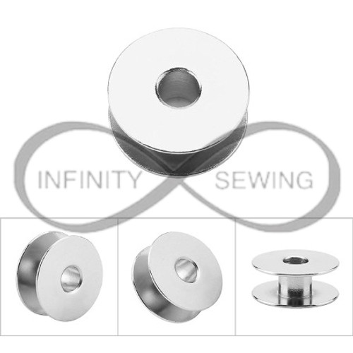 10 premium steel bobbins for industrial sewing machines. Crafted with precision and durability in mind, these bobbins ensure smooth and consistent stitching on various machine models. 10 premium steel bobbins for industrial sewing machines. Crafted with precision and durability in mind, these bobbins ensure smooth and consistent stitching on various machine models.