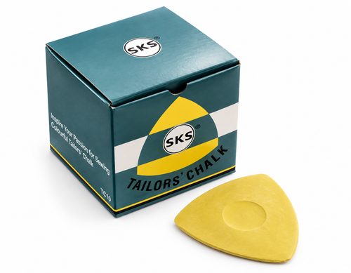 CH10Y SKS yellow triangular tailors chalk box of 10 for professional fabric marking