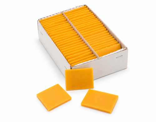 Argo yellow tailors marking wax box of 50 for professional fabric and textile marking