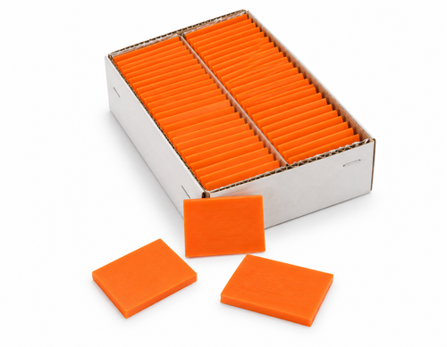 Argo orange tailors marking wax box of 50 for professional fabric and textile marking