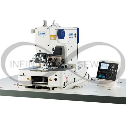 Juki MEB-3900C, a high-performance eyelet buttonholing machine designed for cotton pants and workwear. With a sewing speed of up to 2,500 stitches per minute and an innovative air-driven cloth cutting knife, this machine ensures exceptional productivity and precision. Juki MEB-3900C, a high-performance eyelet buttonholing machine designed for cotton pants and workwear. With a sewing speed of up to 2,500 stitches per minute and an innovative air-driven cloth cutting knife, this machine ensures exceptional productivity and precision.