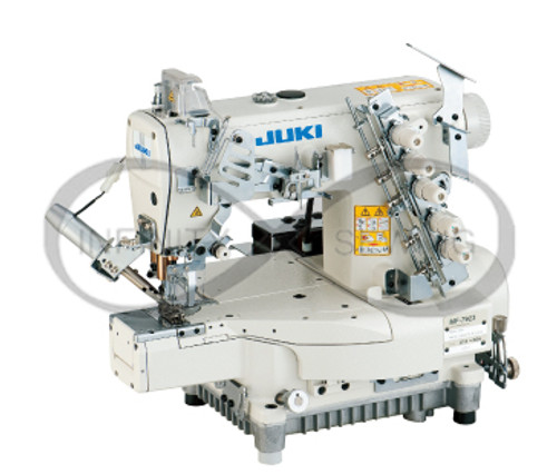 JUKI MF-7923-U11-B56, focusing on the precise 3-needle configuration and the ergonomic cylinder arm. This design facilitates easy sewing of tubular sections and hard-to-reach areas, such as cuffs and hems, providing unmatched versatility and control. JUKI MF-7923-U11-B56, focusing on the precise 3-needle configuration and the ergonomic cylinder arm. This design facilitates easy sewing of tubular sections and hard-to-reach areas, such as cuffs and hems, providing unmatched versatility and control.