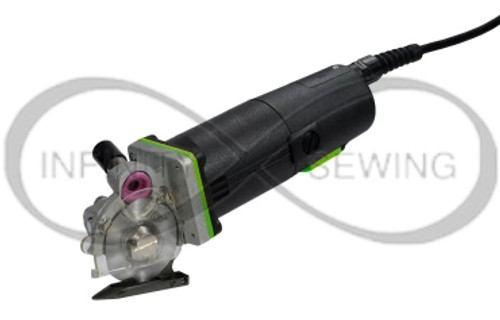 Rasor DS504 50mm Mini Cutter, showcasing its sleek and ergonomic design. The photo highlights the powerful 90W motor and reinforced bronze/steel gear coupling. The cutting tool is depicted with its 1900 rpm speed and integrated sharpening stone, demonstrating its capability for precise cuts up to 9mm in thickness. Rasor DS504 50mm Mini Cutter, showcasing its sleek and ergonomic design. The photo highlights the powerful 90W motor and reinforced bronze/steel gear coupling. The cutting tool is depicted with its 1900 rpm speed and integrated sharpening stone, demonstrating its capability for precise cuts up to 9mm in thickness.