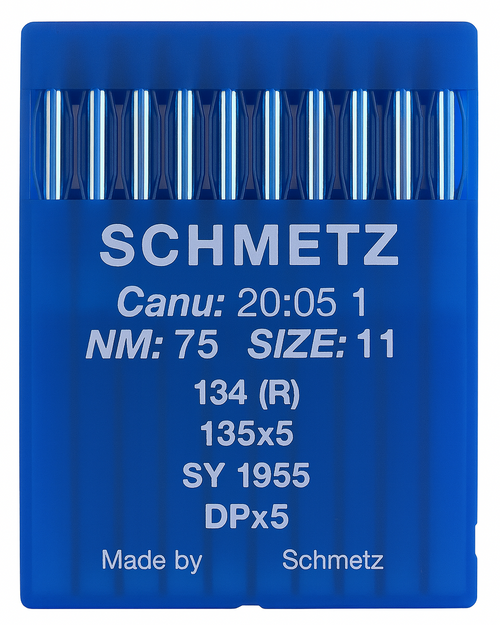 Schmetz 134R Size 75 NM 75 industrial sewing machine needles – pack of 10 Schmetz 134R Size 75 NM 75 industrial sewing machine needles – pack of 10
