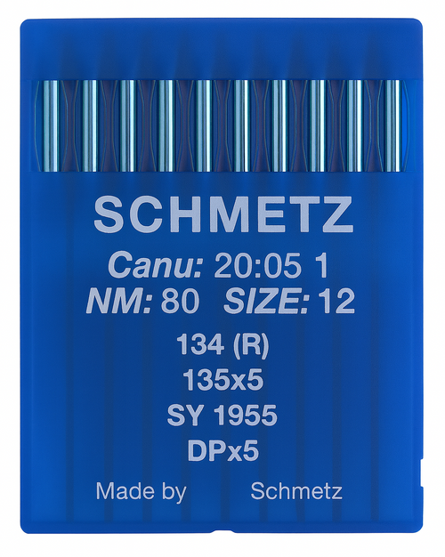 Schmetz 134R Size 80 NM 80 industrial sewing machine needles – pack of 10 Schmetz 134R Size 80 NM 80 industrial sewing machine needles – pack of 10