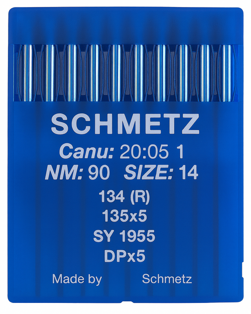 Schmetz 134R Size 90 NM 90 industrial sewing machine needles – pack of 10 Schmetz 134R Size 90 NM 90 industrial sewing machine needles – pack of 10