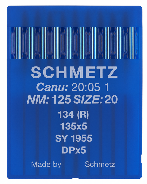 Schmetz 134R Size 125 NM 125 industrial sewing machine needles – pack of 10 Schmetz 134R Size 125 NM 125 industrial sewing machine needles – pack of 10