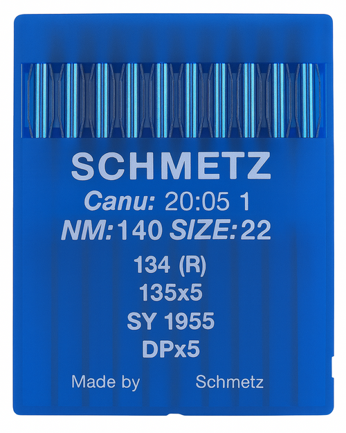 Schmetz 134R Size 140 NM 140 industrial sewing machine needles – pack of 10 Schmetz 134R Size 140 NM 140 industrial sewing machine needles – pack of 10