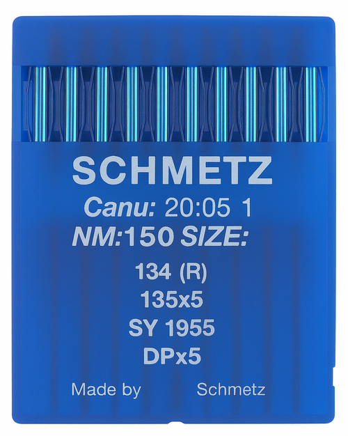 Schmetz 134R Size 150 NM 150 industrial sewing machine needles – pack of 10 Schmetz 134R Size 150 NM 150 industrial sewing machine needles – pack of 10