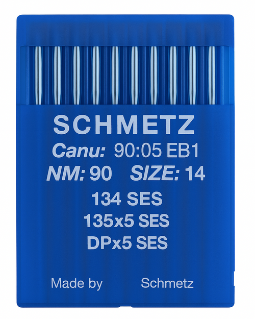 Schmetz 134 SES Size 90 Industrial Sewing Machine Needles Pack of 10 with Light Ball Point for medium to heavy fabrics Schmetz 134 SES Size 90 Industrial Sewing Machine Needles Pack of 10 with Light Ball Point for medium to heavy fabrics