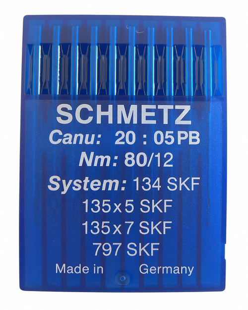 Schmetz 134 SKF Size 80 Industrial Sewing Machine Needles Pack of 10 with Heavy Ball Point for medium fabrics Schmetz 134 SKF Size 80 Industrial Sewing Machine Needles Pack of 10 with Heavy Ball Point for medium fabrics