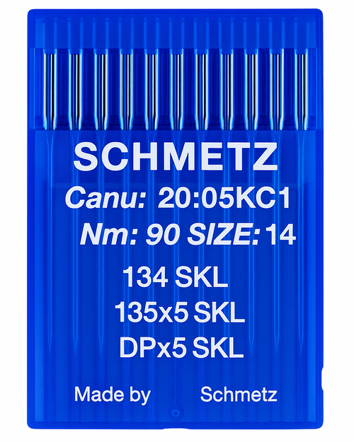 Schmetz 134 SKL Size 90 Industrial Sewing Machine Needles Pack of 10 with Slight Ball Point for medium to heavy fabrics Schmetz 134 SKL Size 90 Industrial Sewing Machine Needles Pack of 10 with Slight Ball Point for medium to heavy fabrics