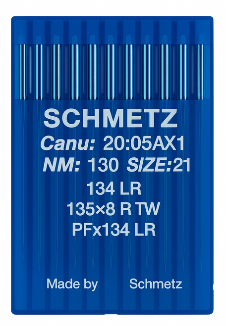 Schmetz 134 LR Size 130 Industrial Sewing Machine Needles Pack of 10 with Reverse Twist Point for heavy leather and saddlery Schmetz 134 LR Size 130 Industrial Sewing Machine Needles Pack of 10 with Reverse Twist Point for heavy leather and saddlery