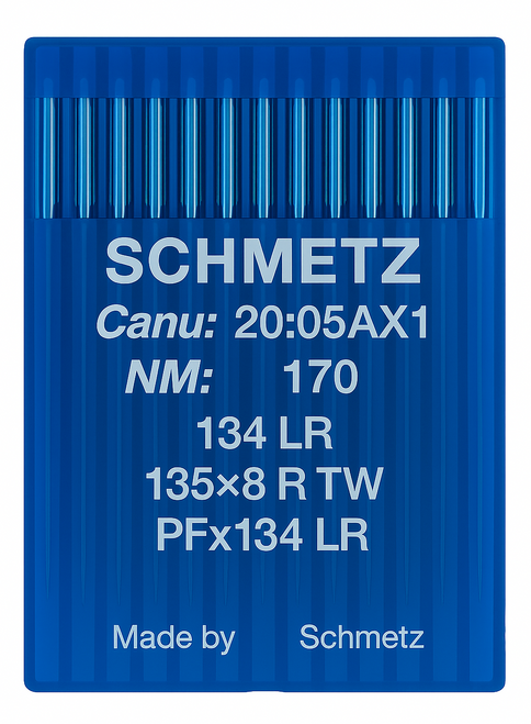 Schmetz 134 LR Size 170 Industrial Sewing Machine Needles Pack of 10 with Reverse Twist Point for saddlery, upholstery and heavy leatherwork Schmetz 134 LR Size 170 Industrial Sewing Machine Needles Pack of 10 with Reverse Twist Point for saddlery, upholstery and heavy leatherwork