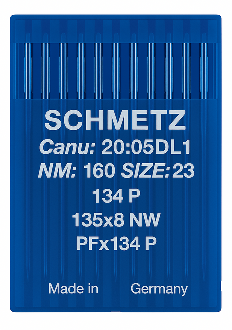 Schmetz 134 P Size 160 Industrial Sewing Machine Needles Pack of 10 with Narrow Wedge Point for heavy leather, saddlery, upholstery and technical fabrics Schmetz 134 P Size 160 Industrial Sewing Machine Needles Pack of 10 with Narrow Wedge Point for heavy leather, saddlery, upholstery and technical fabrics